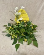 Wielkanocna kompozycja, stroik, wiązanka z na cmentarz, grób