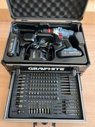 GRAPHITE Zestaw Energy+ w walizce aluminiowej z wiertarko-wkrętarką