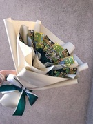 Bukiet z kwiatków że wstazki i zdrapek