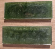 okładka rękojeści noża knifemaking żywica zielony