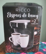 EKSPRES DO KAWY RICCO + 2 Kubeczki