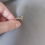 Złoty pierścionek próby 585