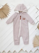 Pajac polarowy w kropki 