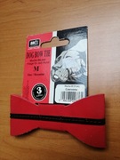 Mucha muszka kokarda dla psa czerwona M