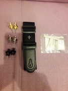 Pasek, pas od gitary z gratisami, czarny