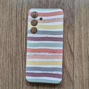 Etui pokrowiec futerał case Samsung S24 kolorowe paski 