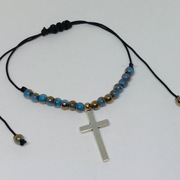 Bransoletka ręcznie robiona koraliki szklane