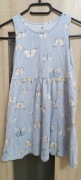 Dziewczęca bawełniana sukienka bez rękawów marki H&M 110/116 cm