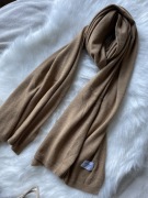 Szal camel karmel Cashmere 50% kaszmir 50% wełna wool kaszmirowy