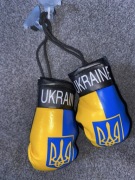 Zawieszka z przyssawka napis Ukraine rekawice bokserskie, para (2 szt) 