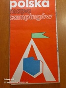 Polska mapa campingów z 1980 r