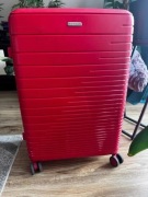 Duża walizka podróżna z polipropylenu WITTCHEN czerwona