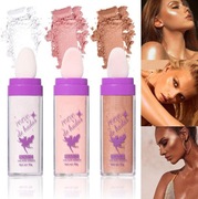 Rozświetlasz do ciała, twarzy, włosów, Brokatowy rozświetlacz, 3 kolory