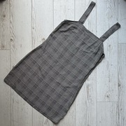 Krótka wiskozowa sukienka na ramiączkach w pipetkę h&m divided L