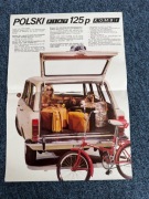 Polski Fiat 125p Kombi – oryginalny katalog eksportowy (DE) PRL lata 70