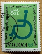 2620, * kasowany, Międzynarodowy Rok Inwalidów i Osób Niepełnosprawnych