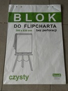 Blok do flipcharta 58 x 83 cm, gładki, 20 kartek, Dan-Mark, bez perforacji
