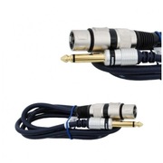 SUPER Kabel mikrofonowy VITALCO XLR JACK 6,3 3m