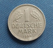 Moneta Niemcy 1 Marka Deutschemark 1950 RFN