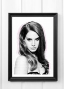 Plakat A4 kodak lana del rey poster 