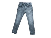 Camp David jeansy slim fit szare z przetarciami 3134