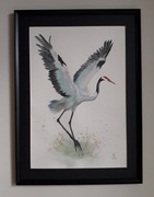 Żuraw, akwarela  format A2