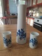 Wallendorfer Porzellan Zestaw Porcelana W 1764 Echt Kobalt 2 Wazoniki Wazon