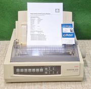 Drukarka igłowa OKI 3320 LPT USB  po czyszczeniu i konserwacji + nowa taśma