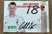 Jan-Ingwer Callsen Bracker FC Augsburg - oryginalny autograf karta 10x15 cm