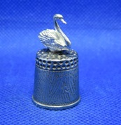 Naparstek Kolekcjonerski Pewter  - Łabędź 