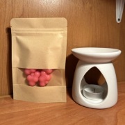 wosk zapachowy do kominka - piwonia - Bloom & Blush 25g