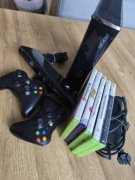 Xbox 360S 250Gb + 2x Pad + Kinect + Gry