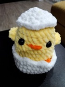 Kurczaczek wielkanocny na szydełku 