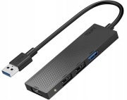 Tsupy S3-339 Hub USB 4 w1, portowa stacja dokująca 5 Gb/s
