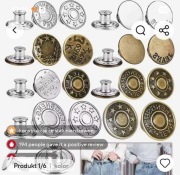 Guziki naprawcze do spodni jeansowych. 