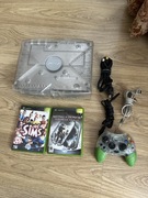 Konsola zestaw Microsoft Xbox crystal 2 gry okablowanie 