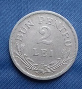 Moneta Rumunia 2 leje 1924