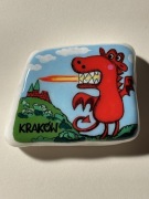 Magnes na lodówkę, Kraków, malowany kamień