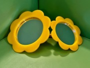 Lusterko podwójne lata 60 PRL vintage jak NOWE