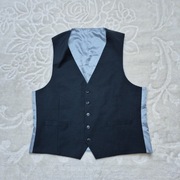 Kamizelka garniturowa L Ciemna zielen 43 welna