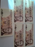 Banknoty 100zł 1988r seria TP,TB,TT,TG, 1986r PB