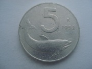 Włochy 5 lirów 1953