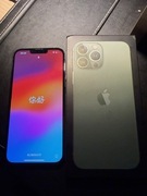 iPhone 13 Pro Max 128 GB, Alpine Green, bat. 87% - JAK NOWY, SUPER ZADBANY