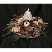 Dekoracja domu stroik jesienny