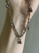 Stara srebrna bransoletka dyndałki kulki srebro vintage retro