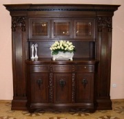 Kredens dąb heban 230/220 cm