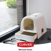 Kuweta dla kota Curver Pet Life + łopatka, beżowa