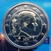BELGIA 2024 2 EURO OBIEGOWE UNC !!!!!RAR!!!!!