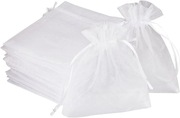Woreczki Torebki organza 15x20 cm 10 szt. Białe