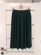 Spódnica damska świąteczna plisowana butelkowa zieleń rozmiar uni